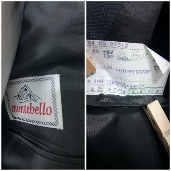 Montebello 41R Double Breasted Gray 2pc Suit - Picture 6 of 8